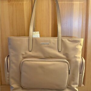 Michael Kors Beige Tote with Front Pocket